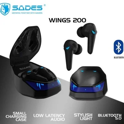 Sades Wings 200 True Wireless Earbuds - Black
